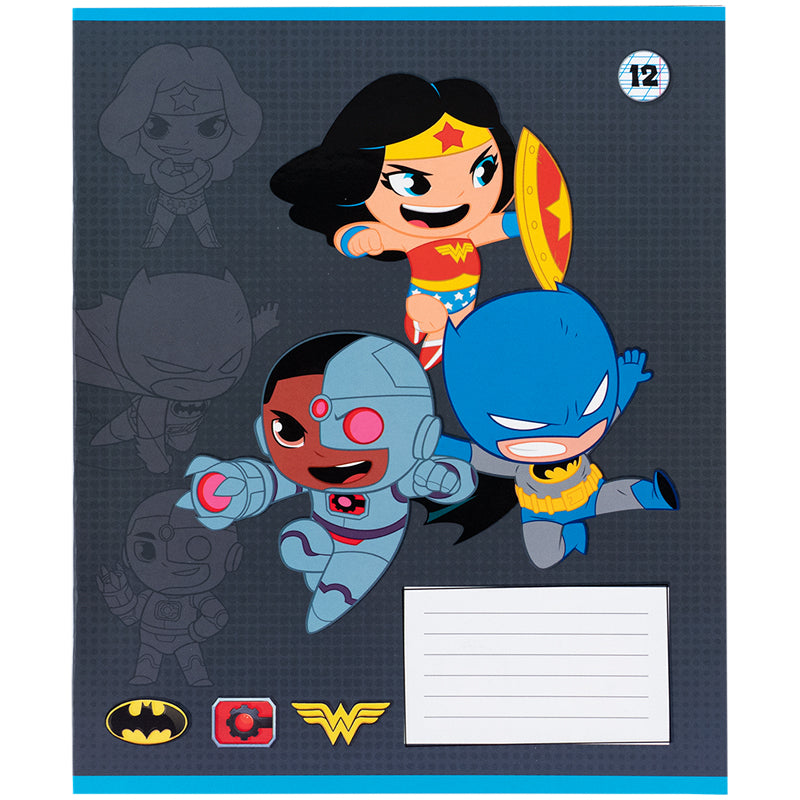 Зошит шкільний Kite DC ComicsDC25-235, 12 аркушів, коса лінія