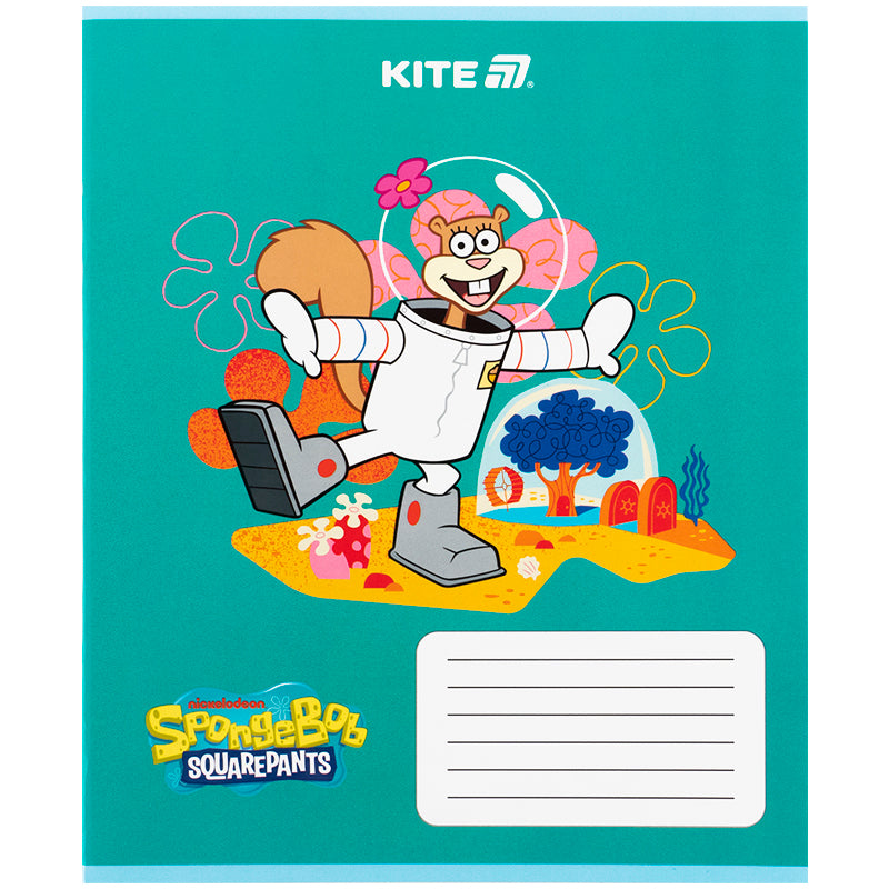 Зошит шкільний Kite SpongeBob SquarePants SB25-235, 12 аркушів, коса лінія
