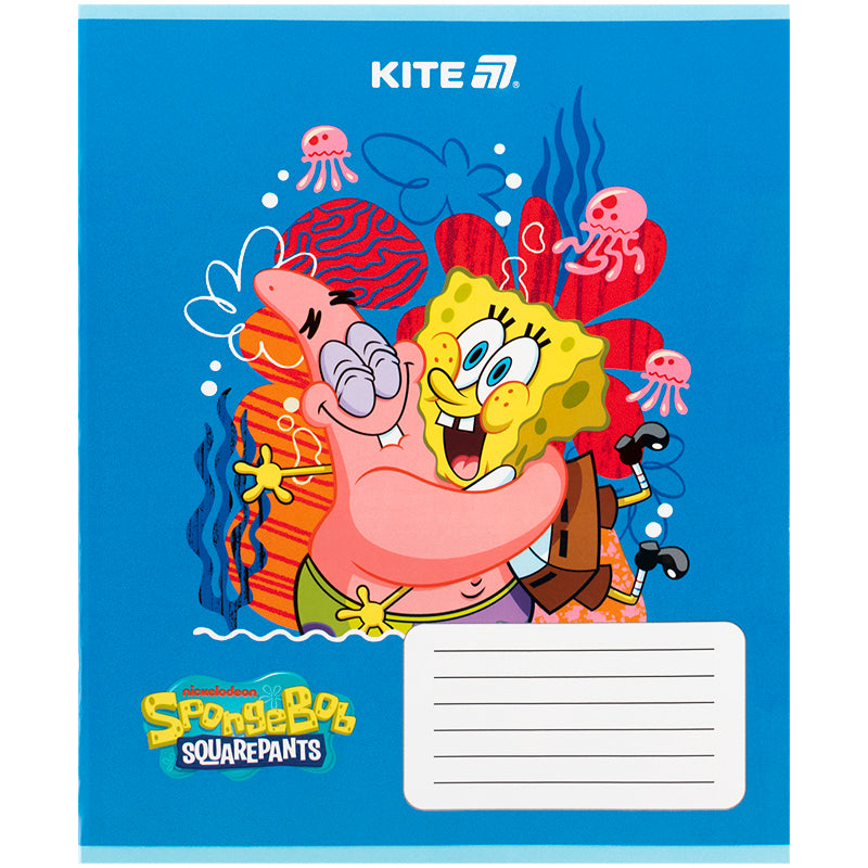 Зошит шкільний Kite SpongeBob SquarePants SB25-235, 12 аркушів, коса лінія