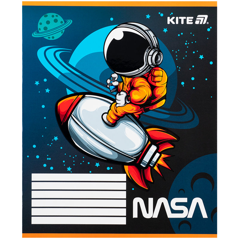 Зошит шкільний Kite NASA NS25-235, 12 аркушів, коса лінія