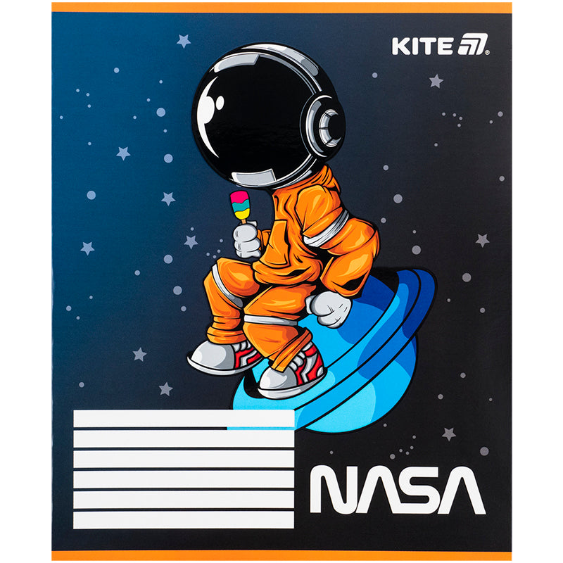 Зошит шкільний Kite NASA NS25-235, 12 аркушів, коса лінія