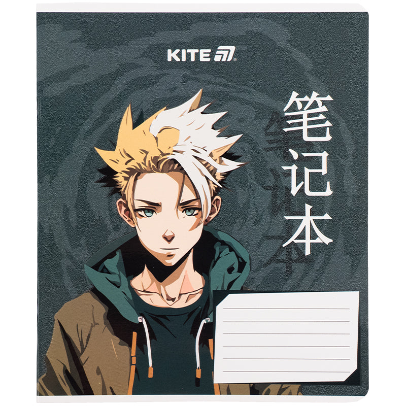 Зошит шкільний Kite Anime K25-236-1, 18 аркушів, клітинка