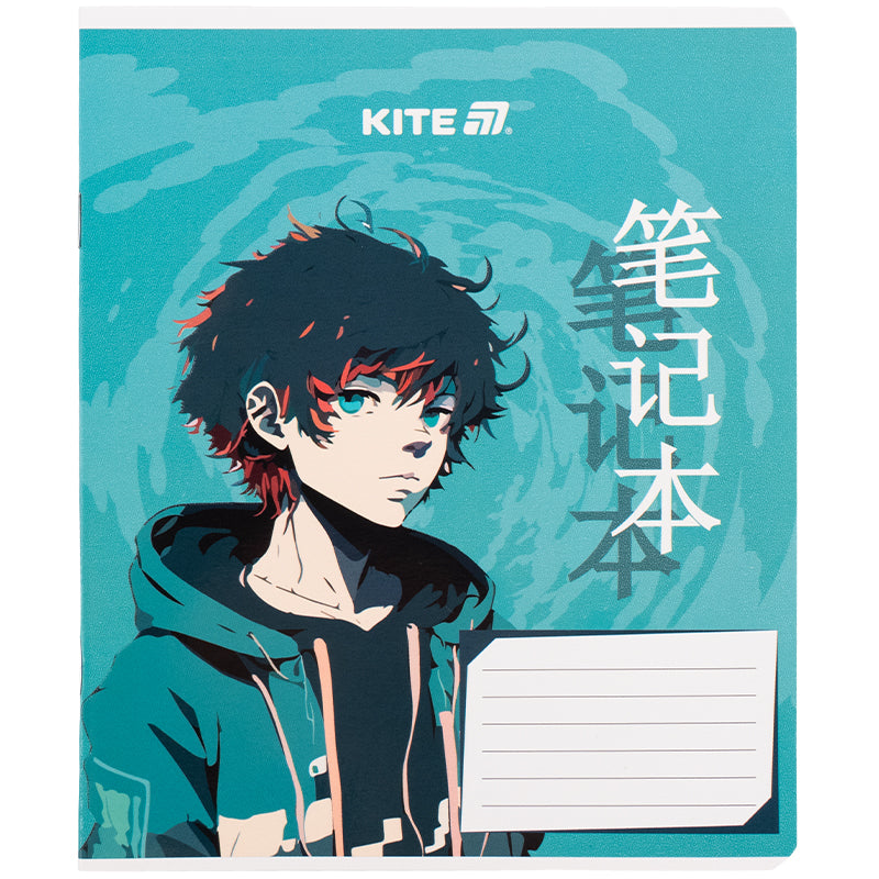 Зошит шкільний Kite Anime K25-236-1, 18 аркушів, клітинка