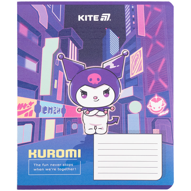 Тетрадь школьная Kite Kuromi HK25-236-1, 18 листов, клетка