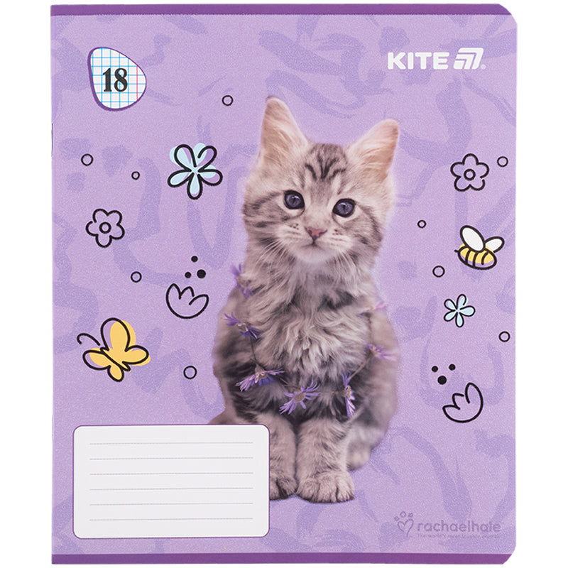 Тетрадь школьная Kite Rachael Hale R25-236, 18 листов, клетка