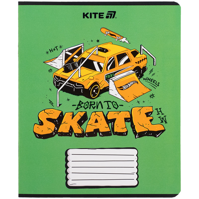 Зошит шкільний Kite Hot Wheels HW25-236, 18 аркушів, клітинка