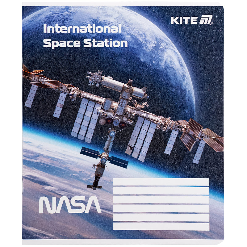 Тетрадь школьная Kite NASA NS25-236, 18 листов, клетка