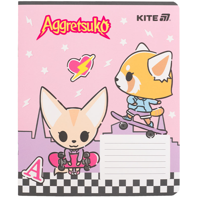 Зошит шкільний Kite Aggretsuko AR25-236, 18 аркушів, клітинка
