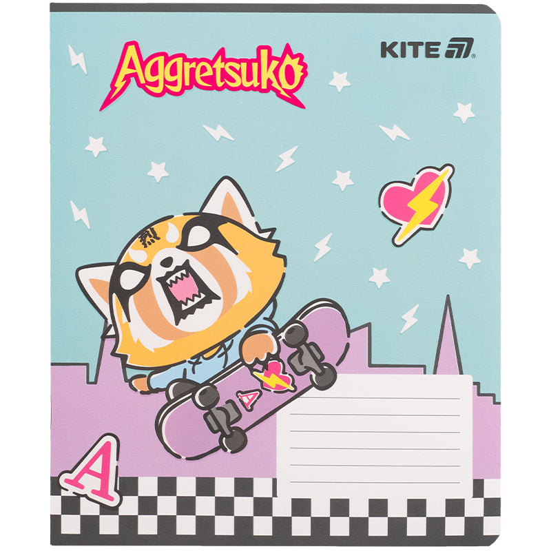 Зошит шкільний Kite Aggretsuko AR25-236, 18 аркушів, клітинка
