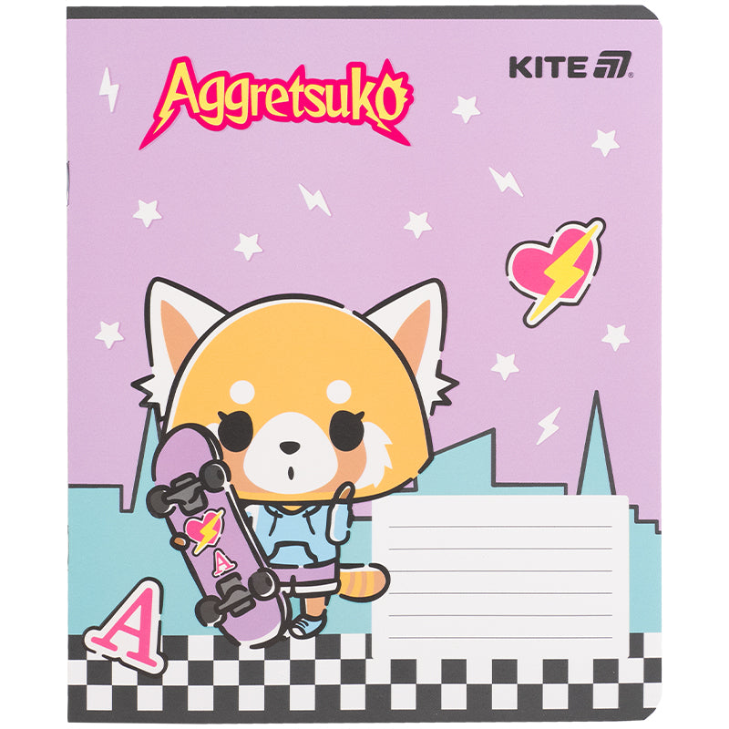 Зошит шкільний Kite Aggretsuko AR25-236, 18 аркушів, клітинка