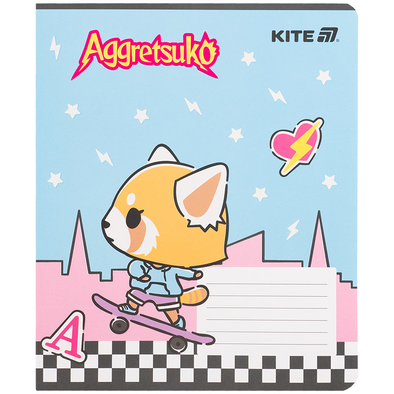 Зошит шкільний Kite Aggretsuko AR25-236, 18 аркушів, клітинка