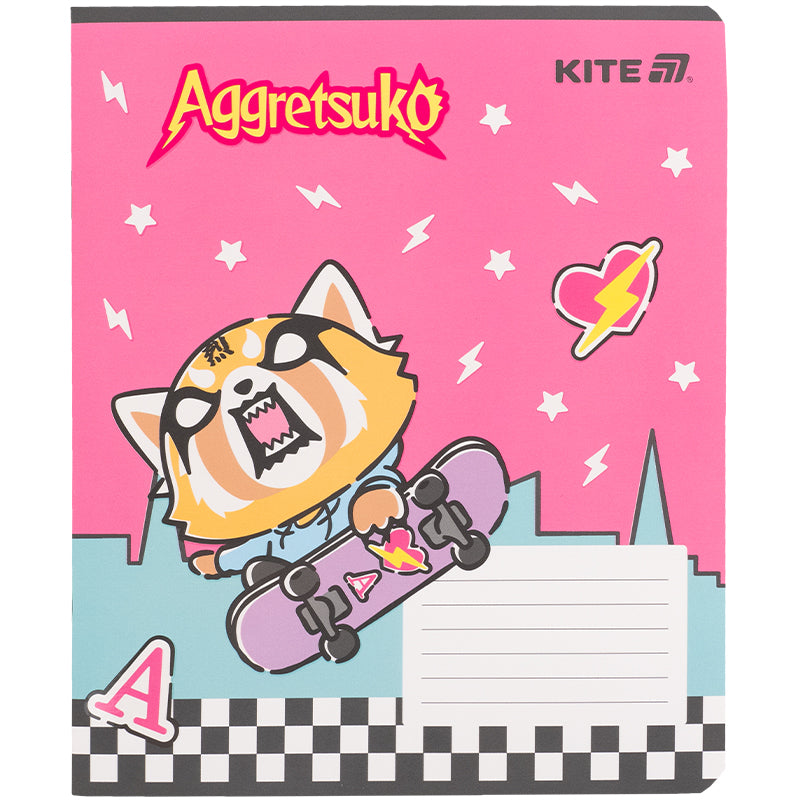 Зошит шкільний Kite Aggretsuko AR25-236, 18 аркушів, клітинка