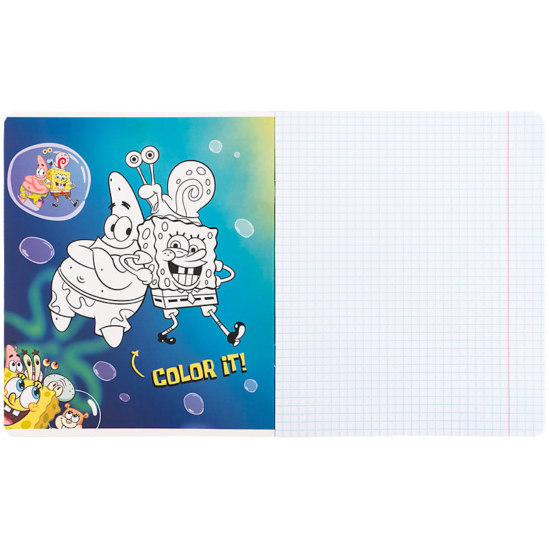 Тетрадь школьная Kite SpongeBob SquarePants SB25-236, 18 листов, клетка