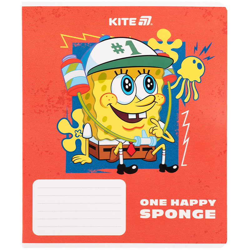 Тетрадь школьная Kite SpongeBob SquarePants SB25-236, 18 листов, клетка