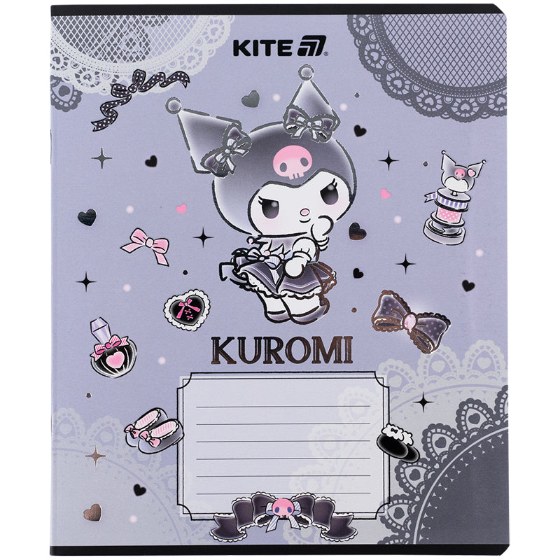 Зошит шкільний Kite Kuromi HK25-237-1, 18 аркушів, лінія