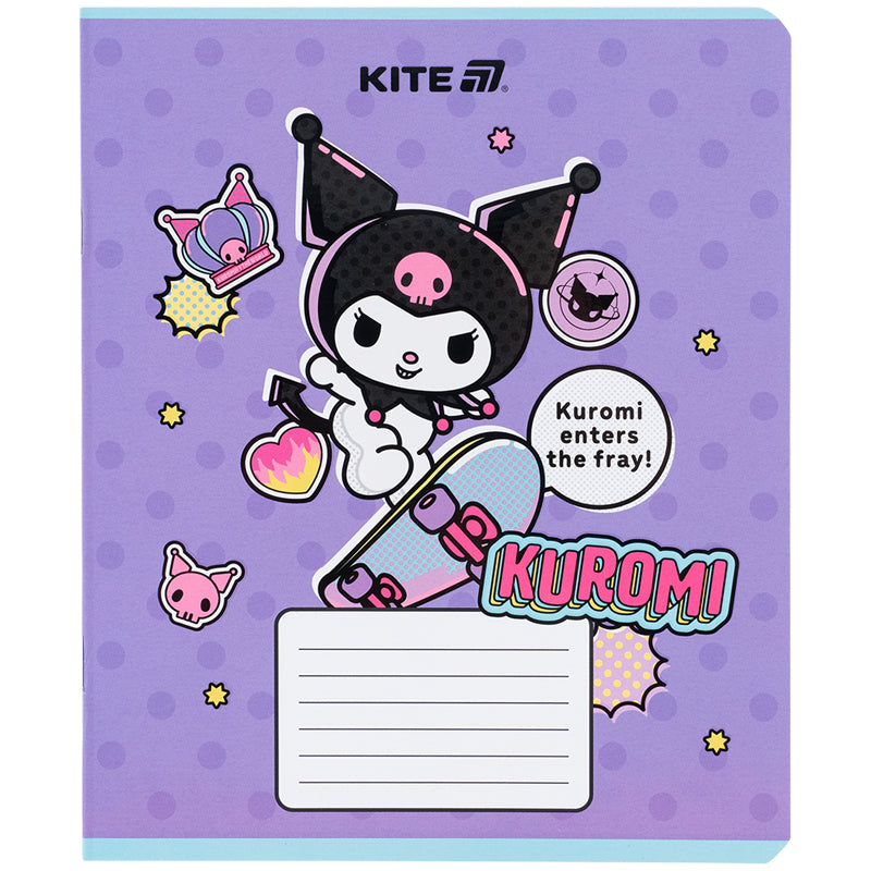 Зошит шкільний Kite Kuromi HK25-237-2, 18 аркушів, лінія