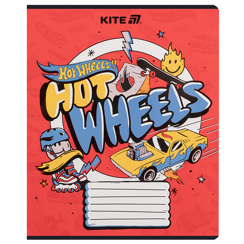 Зошит шкільний Kite Hot Wheels HW25-237, 18 аркушів, лінія