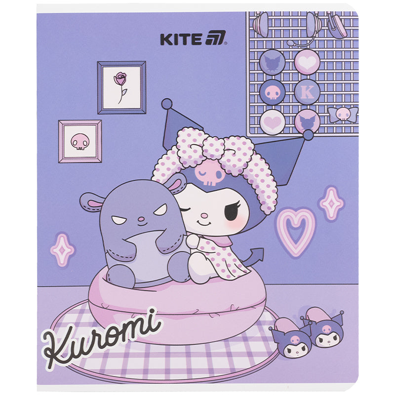 Зошит шкільний Kite Kuromi HK25-238, 24 аркуші, клітинка