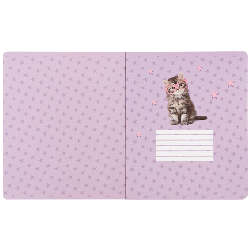 Тетрадь школьная Kite Studio Pets SP25-238, 24 листа, клетка