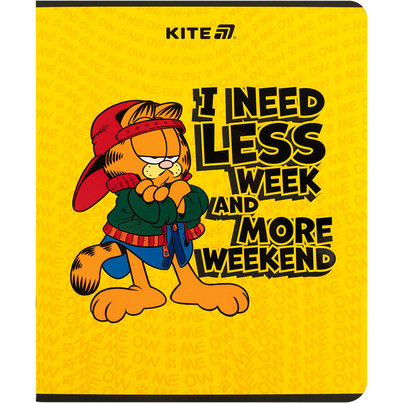 Зошит шкільний Kite Garfield GF25-238, 24 аркуші, клітинка