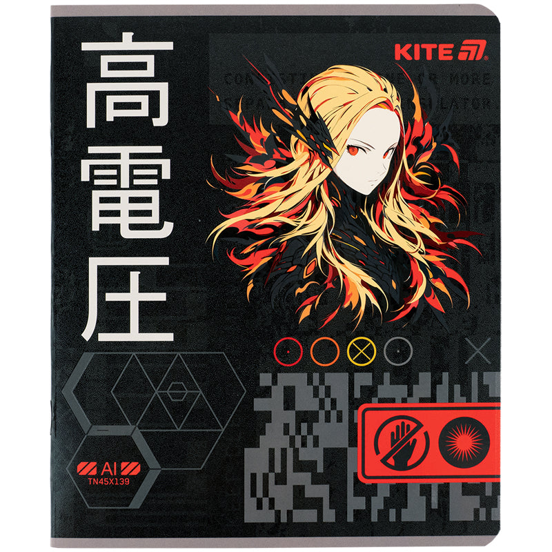 Зошит шкільний Kite Kite Anime K25-239, 24 аркуші, лінія