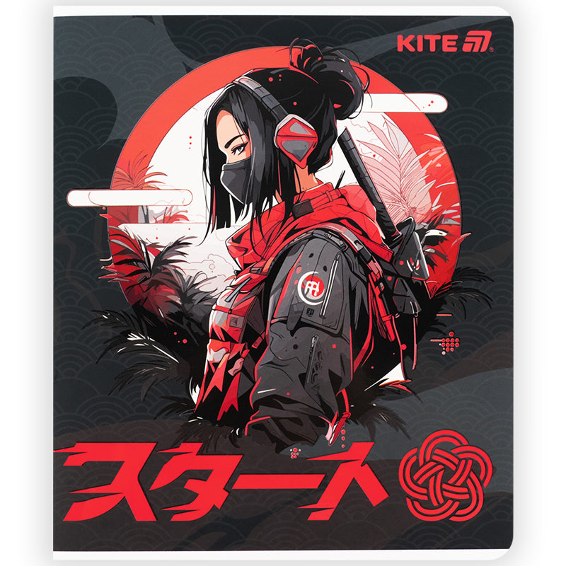 Зошит шкільний Kite Anime K25-259-1, 48 аркушів, клітинка