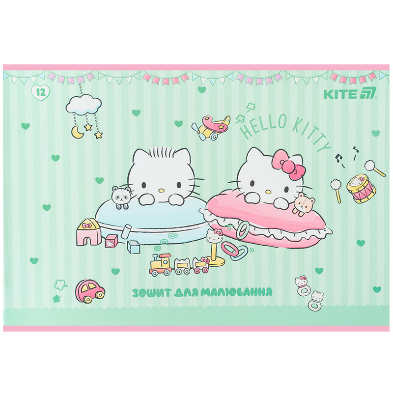 Тетрадь для рисования Kite Hello Kitty HK25-241-1, 12 листов
