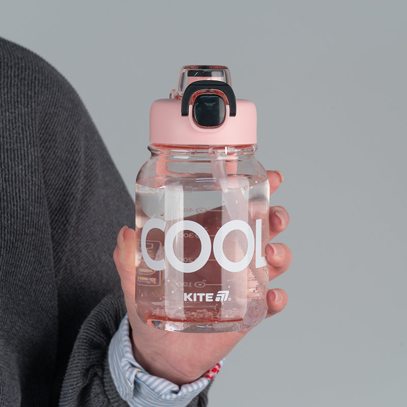 Бутылочка для воды Kite K25-1217-3, 700 мл, розово-черная