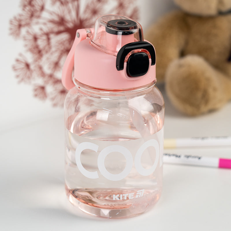 Бутылочка для воды Kite K25-1217-3, 700 мл, розово-черная