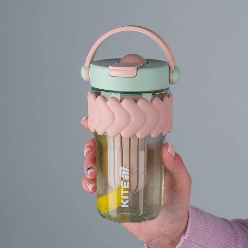 Стакан для воды Kite K25-1230-3, 700 мл, мятно-розовый