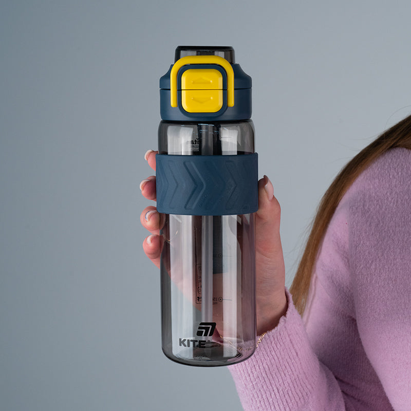 Бутылочка для воды Kite K25-1234-1, 800 мл, серо-желтаята