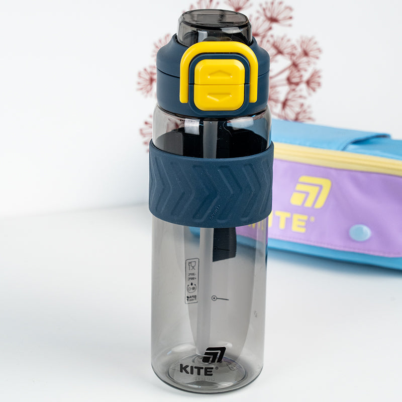 Бутылочка для воды Kite K25-1234-1, 800 мл, серо-желтаята