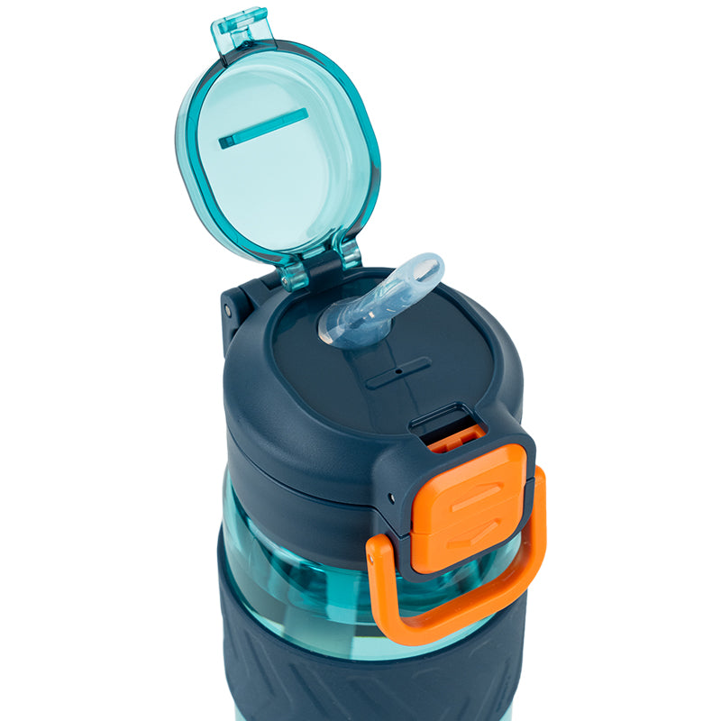 Бутылочка для воды Kite K25-1234-3, 800 мл, голубо-оранжевая