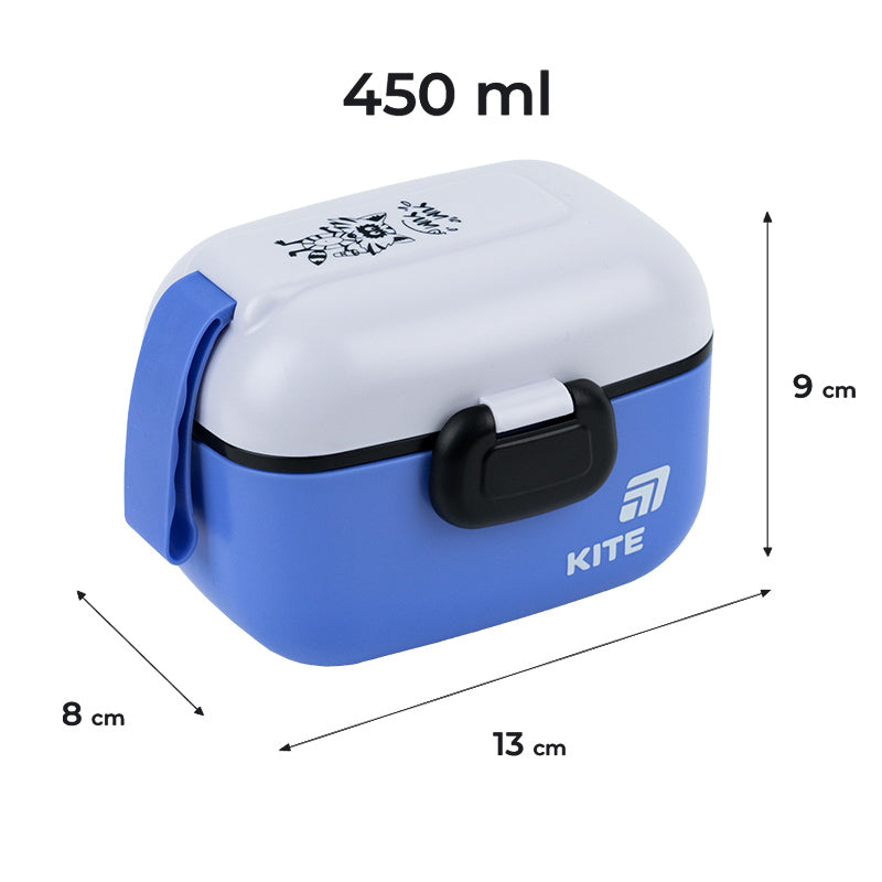 Ланчбокс Kite K25-1185-2, 450 мл, синій