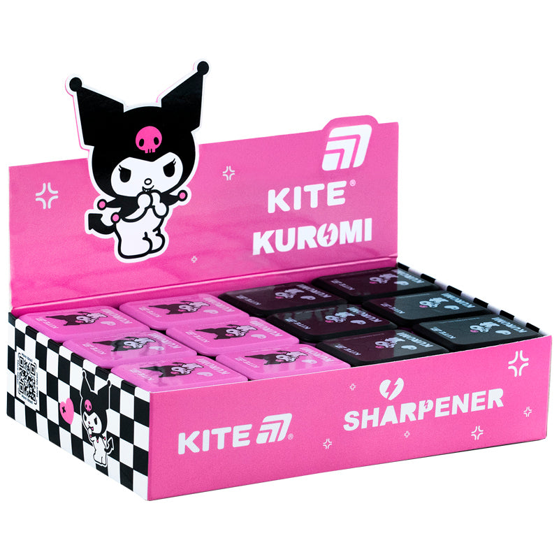 Точилка з контейнером прямокутна Kite Kuromi HK25-116-2