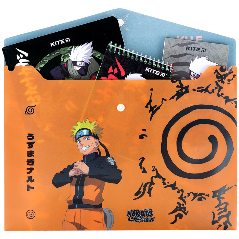 Папка на кнопці Kite Naruto NR25-244, А4