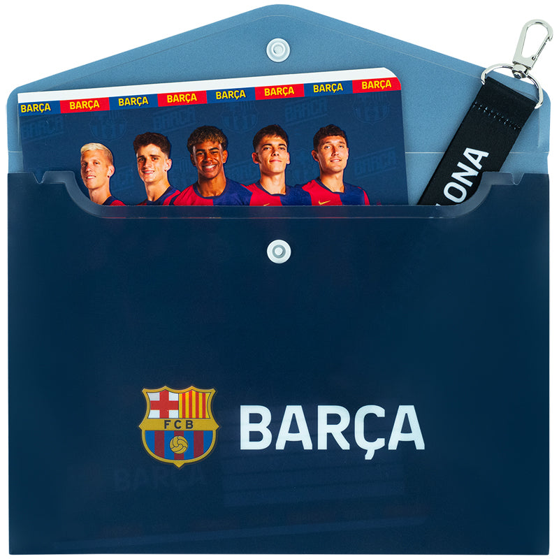 Папка на кнопці Kite FC Barcelona BC25-245, A5