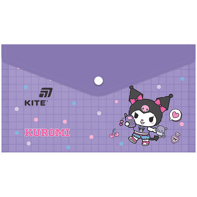 Папка на кнопці Kite Kuromi HK25-246-1, DL