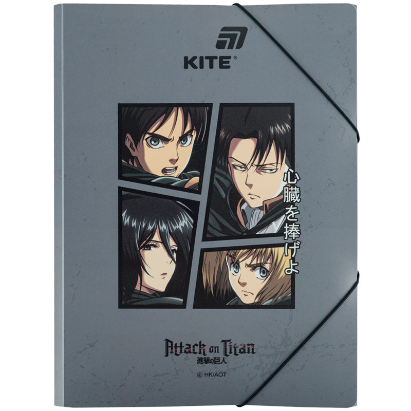 Папка на гумці Kite Attack on Titan AT25-247, A4