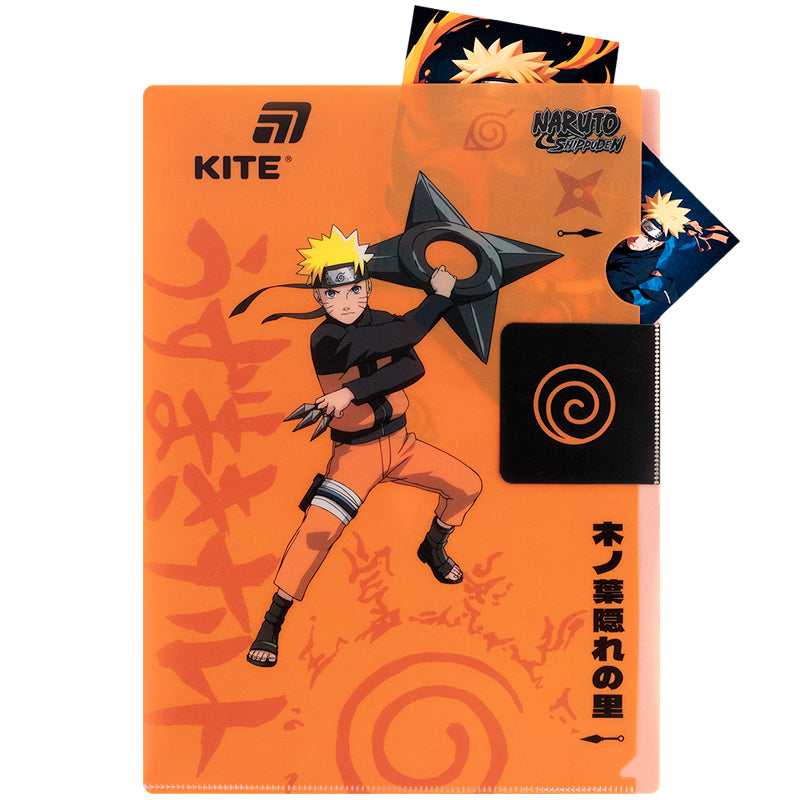 Папка-куточок з клапаном Kite Naruto NR25-248, A4