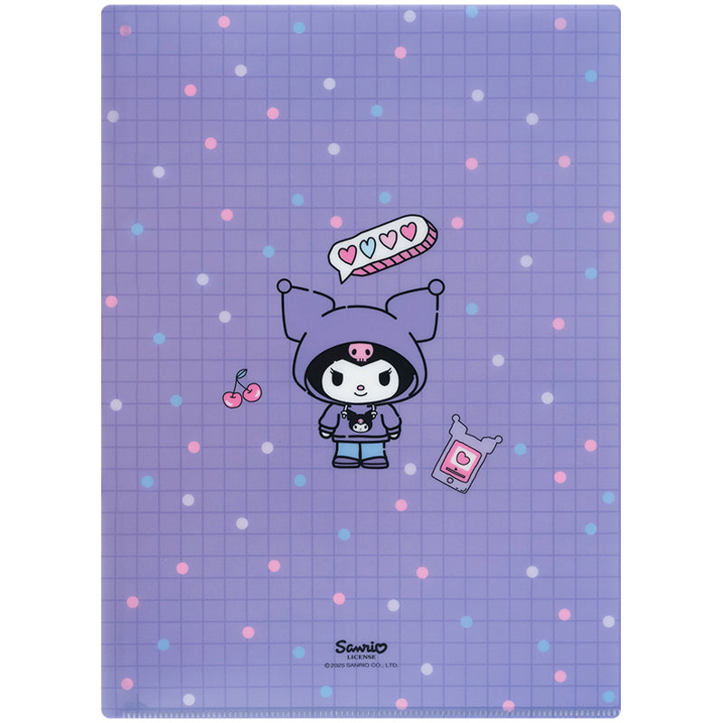 Папка-куточок з клапаном Kite Kuromi HK25-248-1, A4