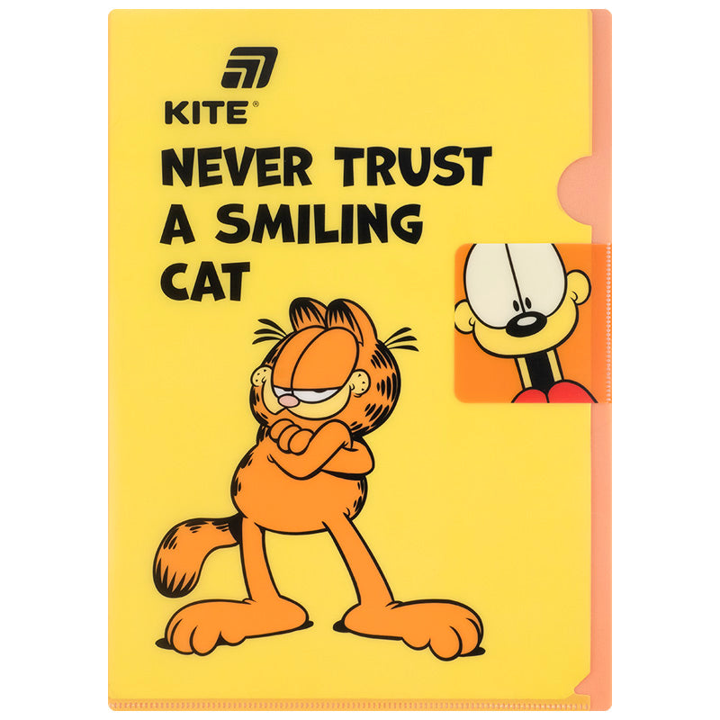 Папка-куточок з клапаном Kite Garfield GF25-248-1, A4