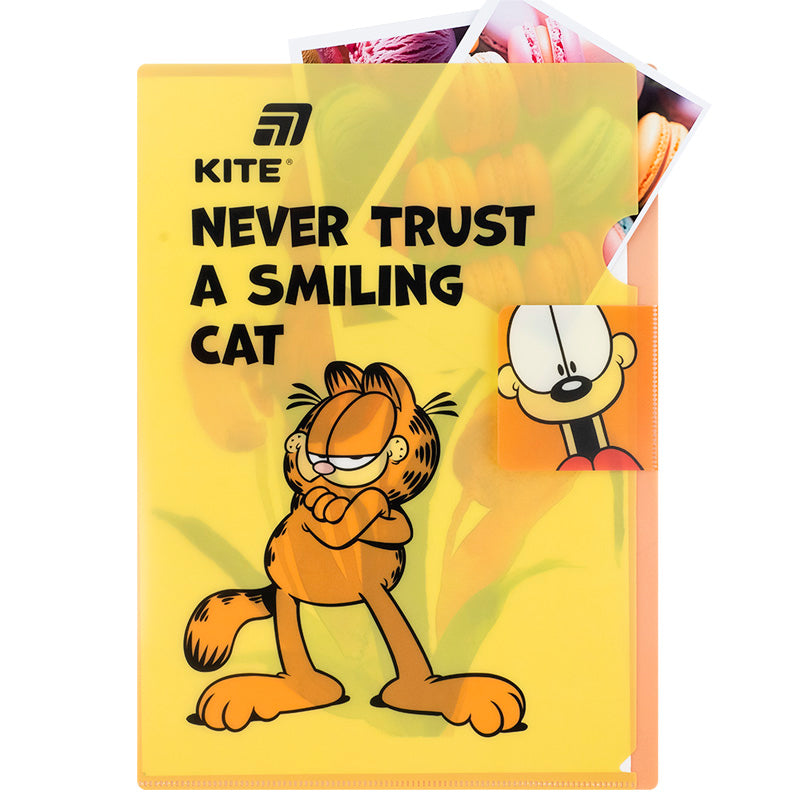 Папка-куточок з клапаном Kite Garfield GF25-248-1, A4