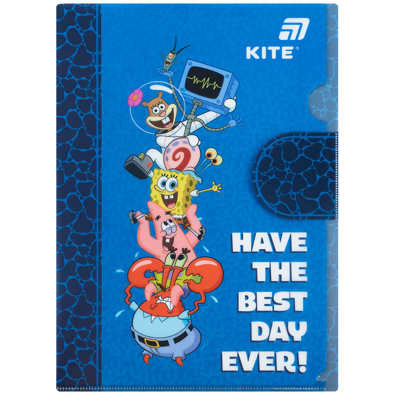 Папка-куточок з клапаном Kite SpongeBob SquarePants SB25-248, A4