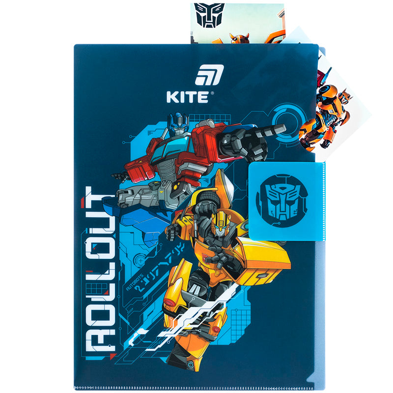 Папка-куточок з клапаном Kite Transformers TF25-248, A4