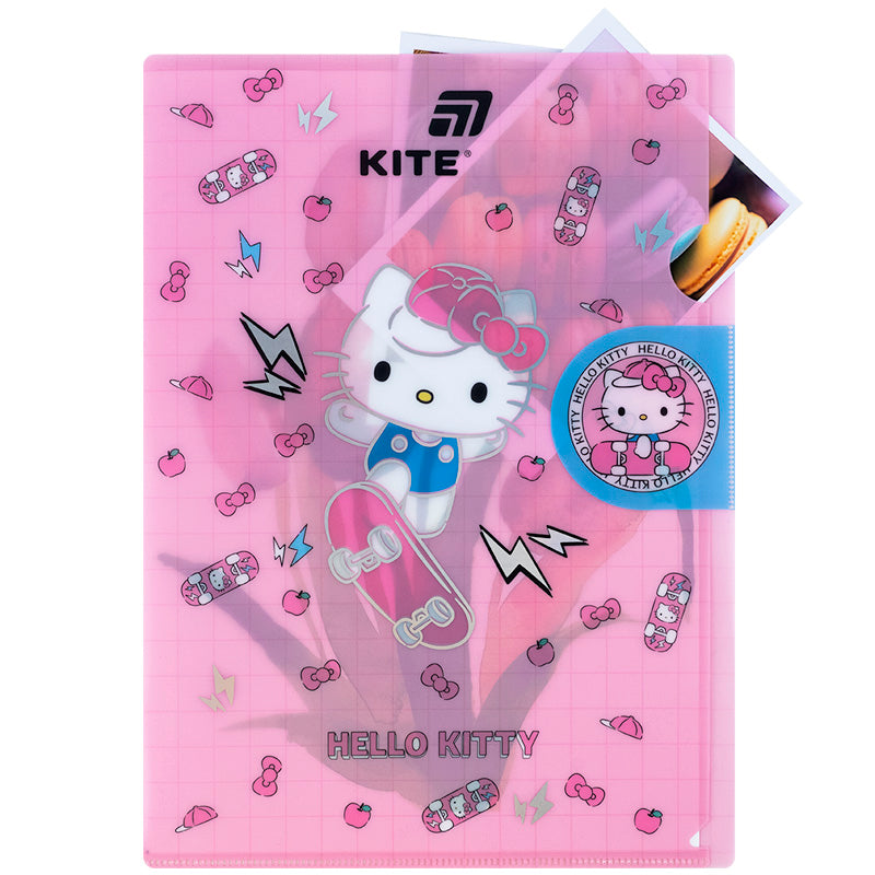 Папка-куточок з клапаном Kite Hello Kitty HK25-248-4, A4