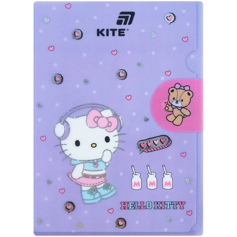 Папка-куточок з клапаном Kite Hello Kitty HK25-248-5, A4