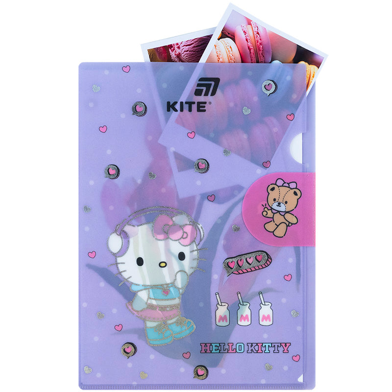 Папка-куточок з клапаном Kite Hello Kitty HK25-248-5, A4