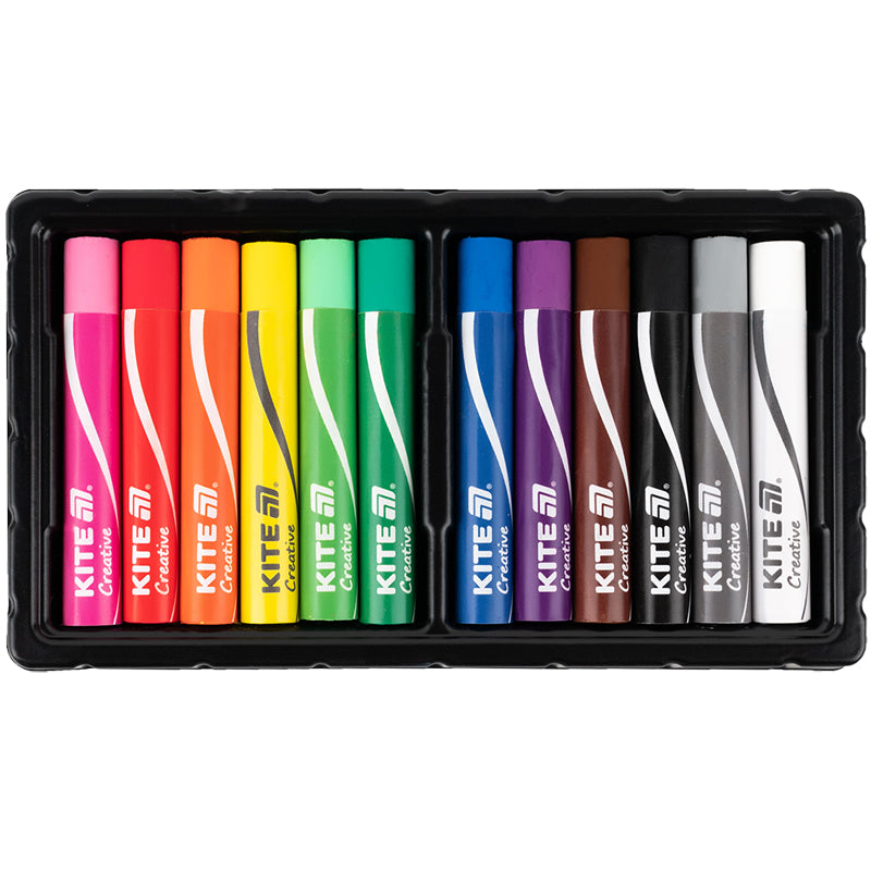 Пастель масляна Kite Creative K-200-12, 12 кольорів