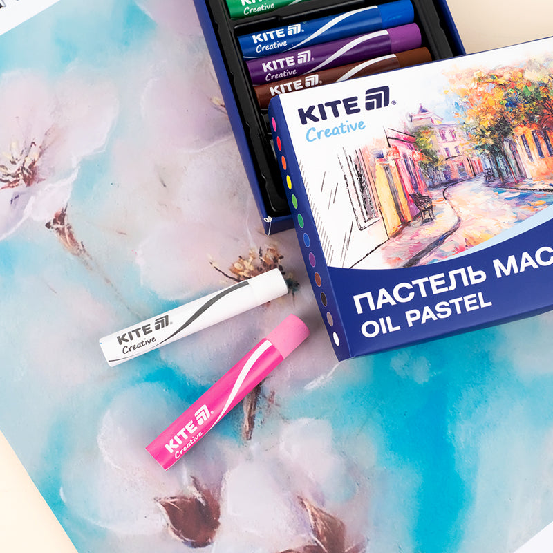 Пастель масляна Kite Creative K-200-12, 12 кольорів